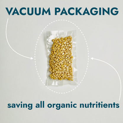 Pine Nuts, Wildly Sourced, 1 oz. / 30 gr. vacuum bags, 30 pcs box